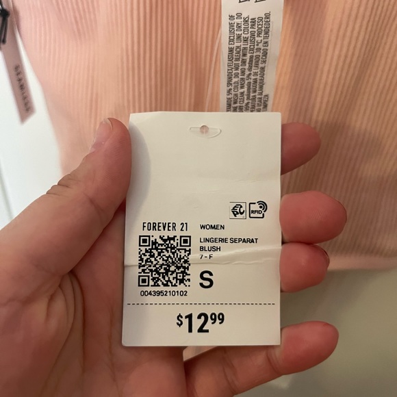 NWT FOREVER 21 pink bodysuit size small - Picture 3 of 3